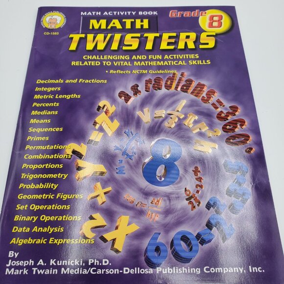Grade 8 Mathematics Workbooks for Home or Classroom - Picture 2 of 7